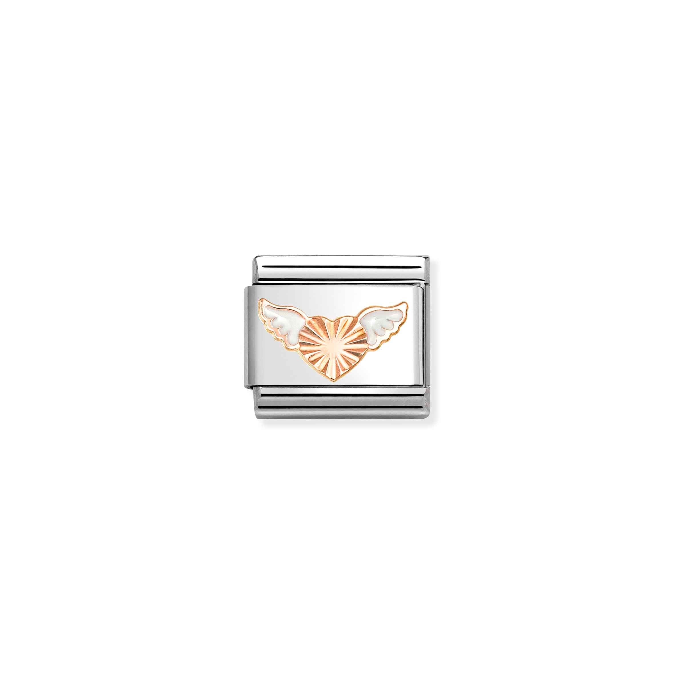 Nomination Composable Classic Rose Gold Diamond Heart Charm