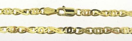Vintage 9ct Yellow Gold Fancy Link Chain 29.5'