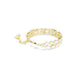 Swarovski Mesmera Double Row Bracelet - Gold Tone-Plated - M - White