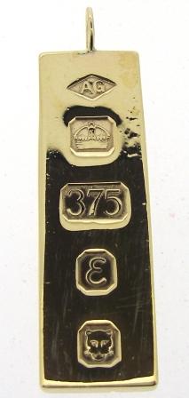 Vintage 9ct Yellow Gold 1/2 Ounce Ingot
