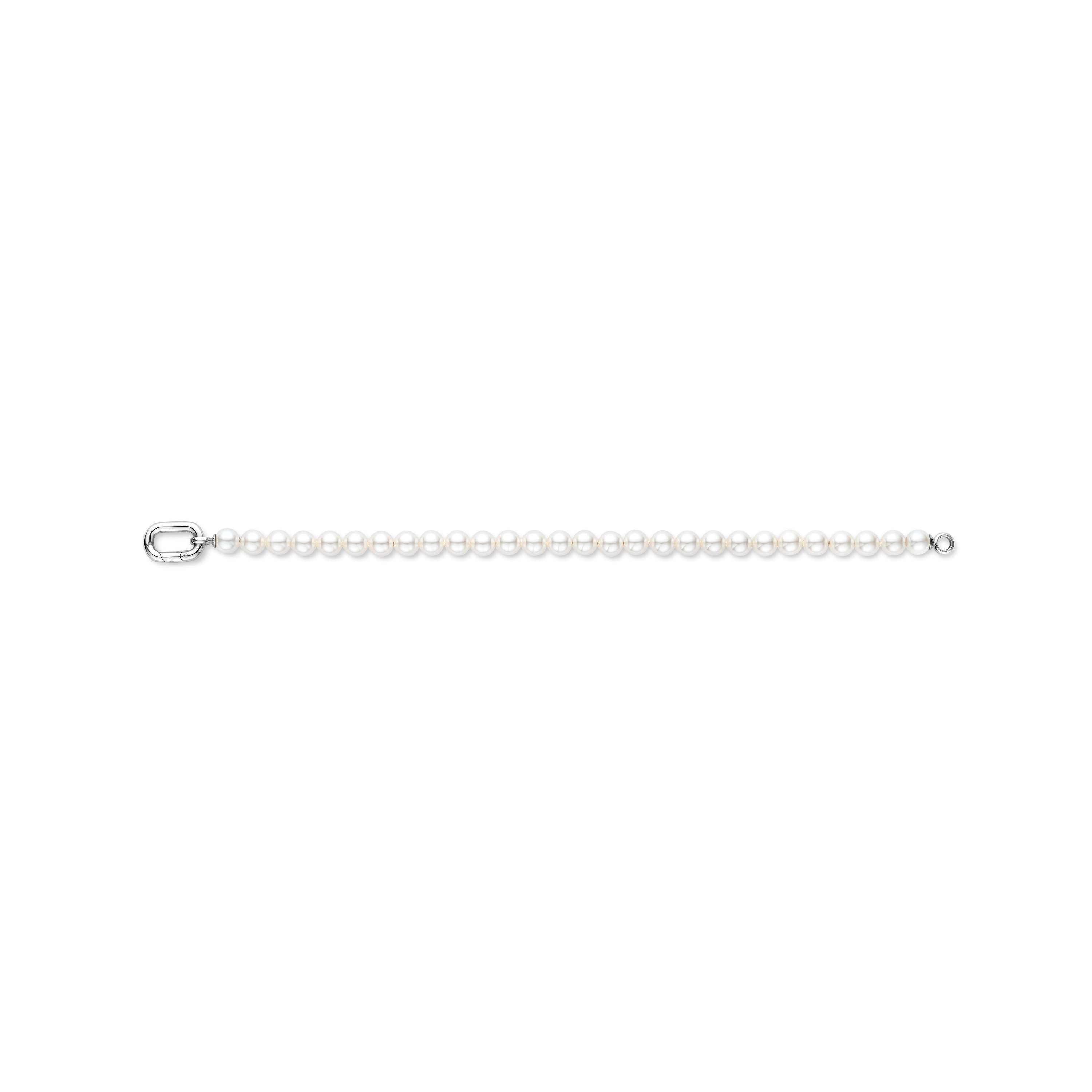 Ti Sento Shell Pearl Bracelet With Sterling Silver Link Lock 17.4cm - M