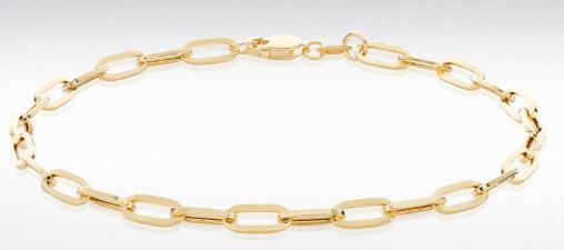 9ct Yellow Gold Paper Link Bracelet