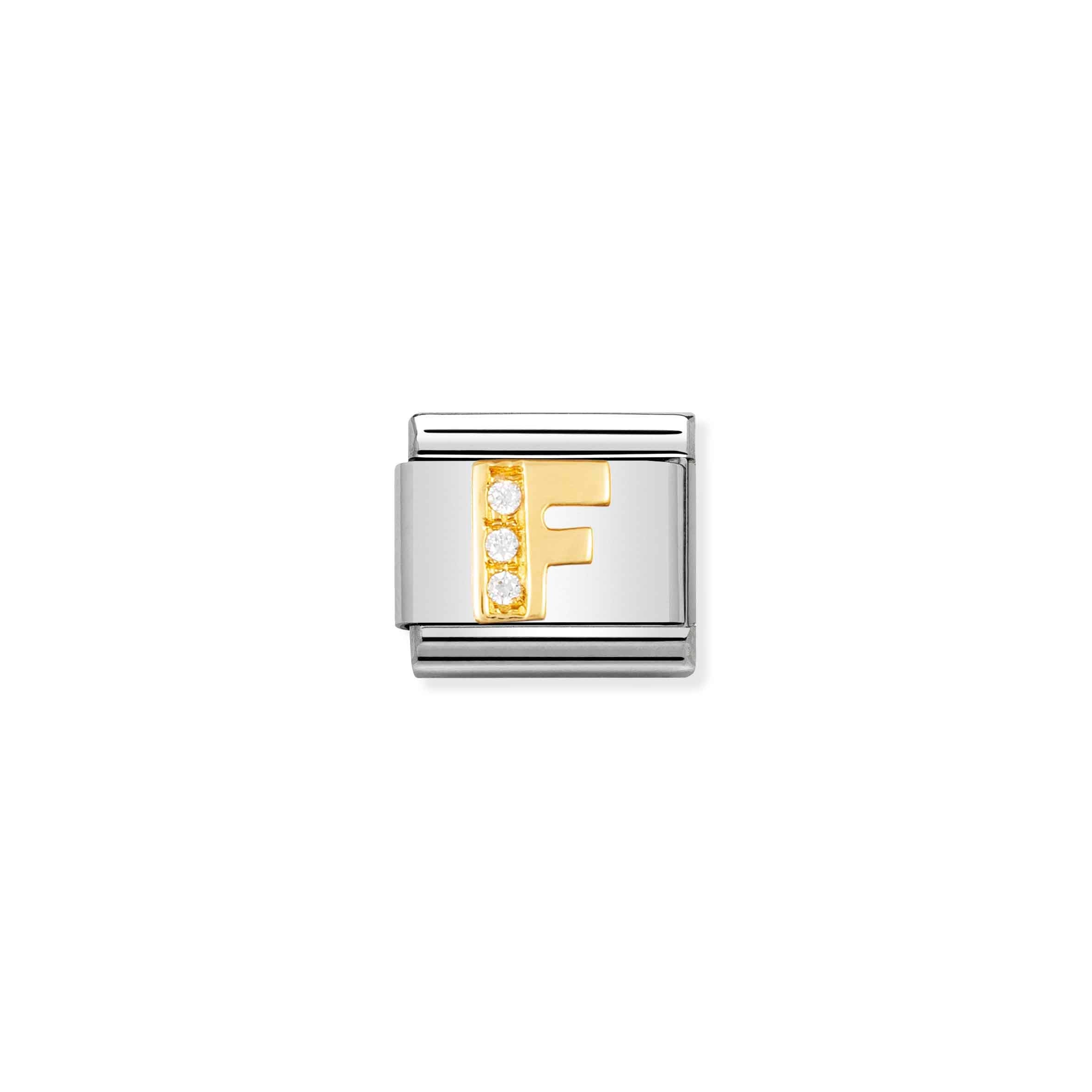 Nomination Composable Classic Letter F Charm