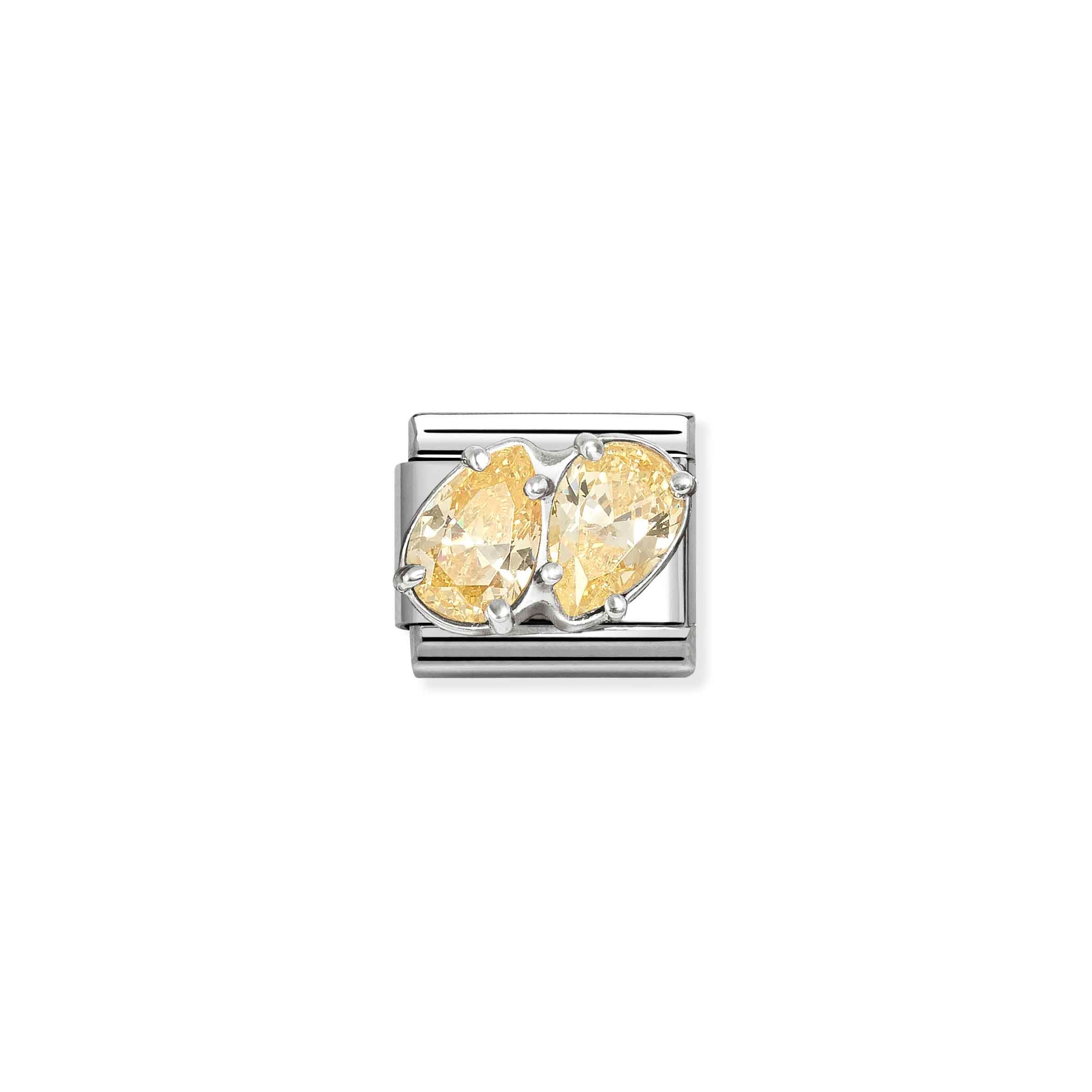 Nomination Composable Classic Yellow Double Drops Charm