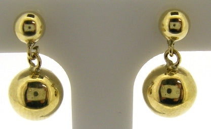 9ct Yellow Gold Pear Drop Cubic Zirconia Earrings