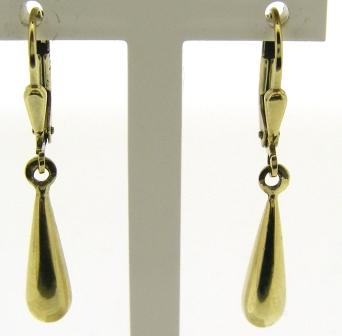 Vintage 9ct Yellow Gold Drop Earrings