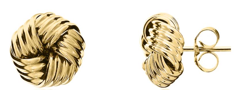 9ct Rose Gold Full Cut Diamond Drop Earrings