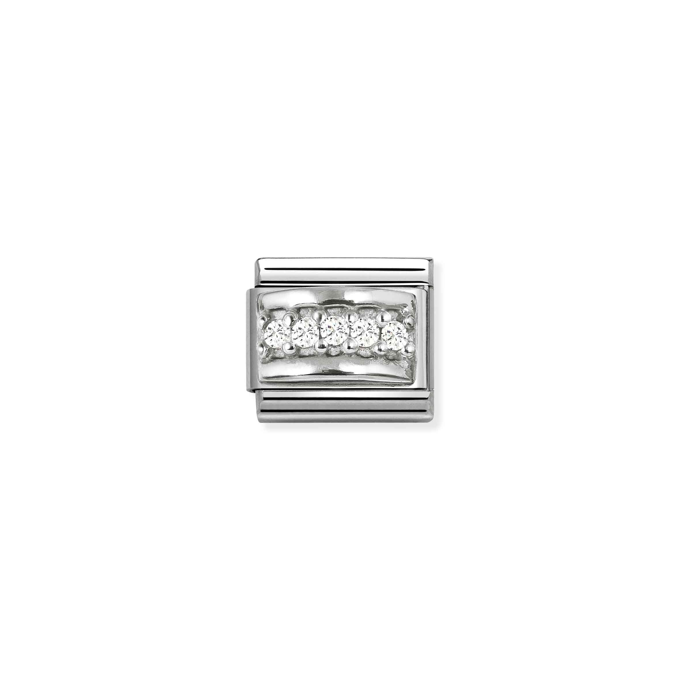 Nomination Composable Classic Symbols White Track Bracelet
