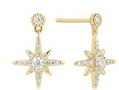 SS/YGP CZ Star Drop Stud Ergs