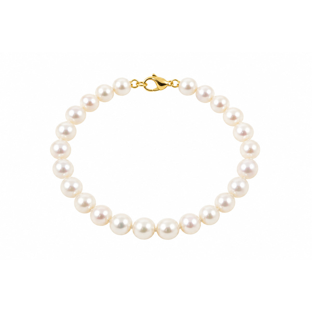 Noriko Freshwater Pearl Bracelet with 9ct Yellow Gold Clasp