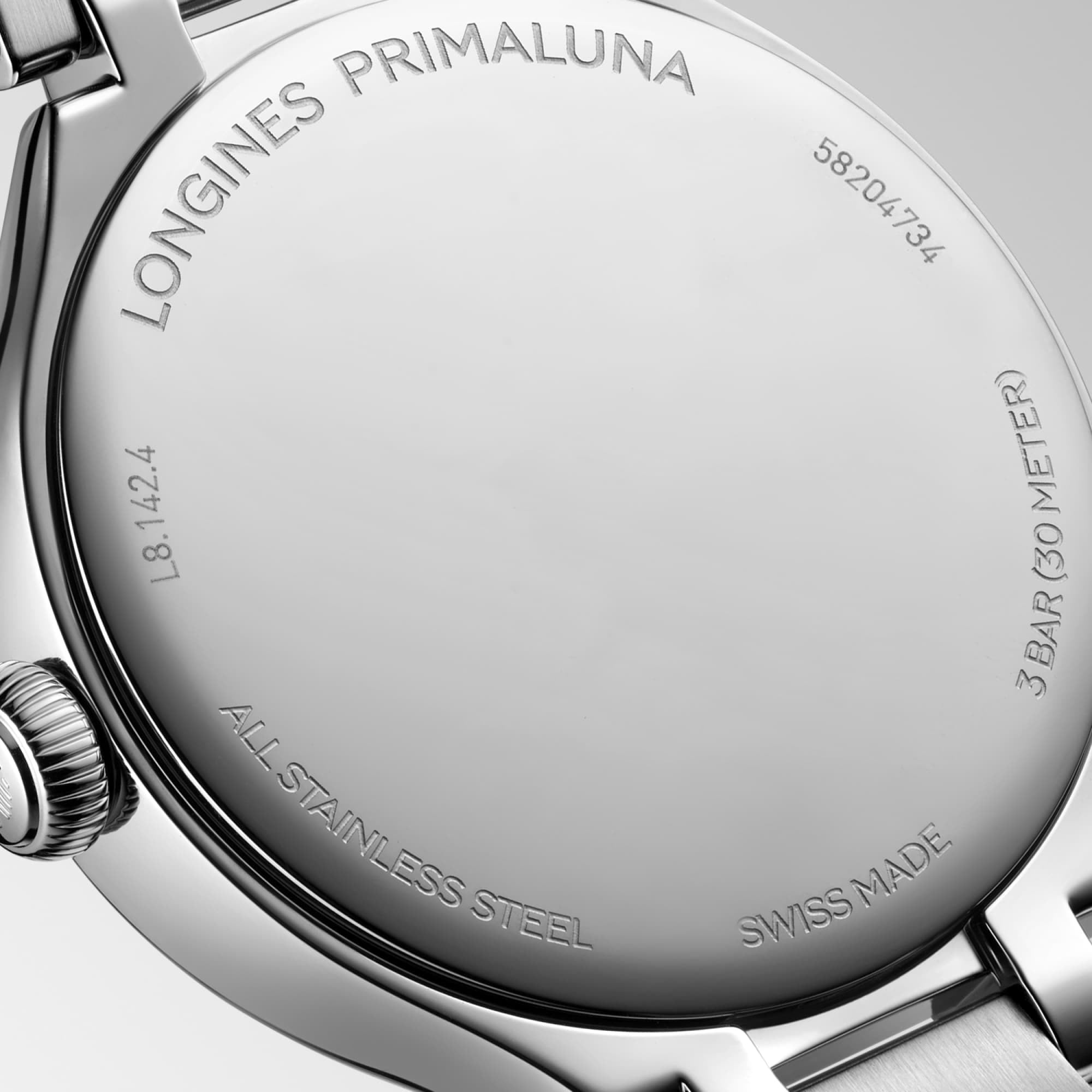 Longines PrimaLuna 30mm Mother of Pearl Dial Quartz Ladies Watch