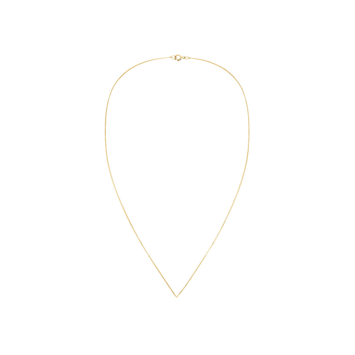 9ct Yellow Gold Diamond Cut Curb Chain 20 Inch