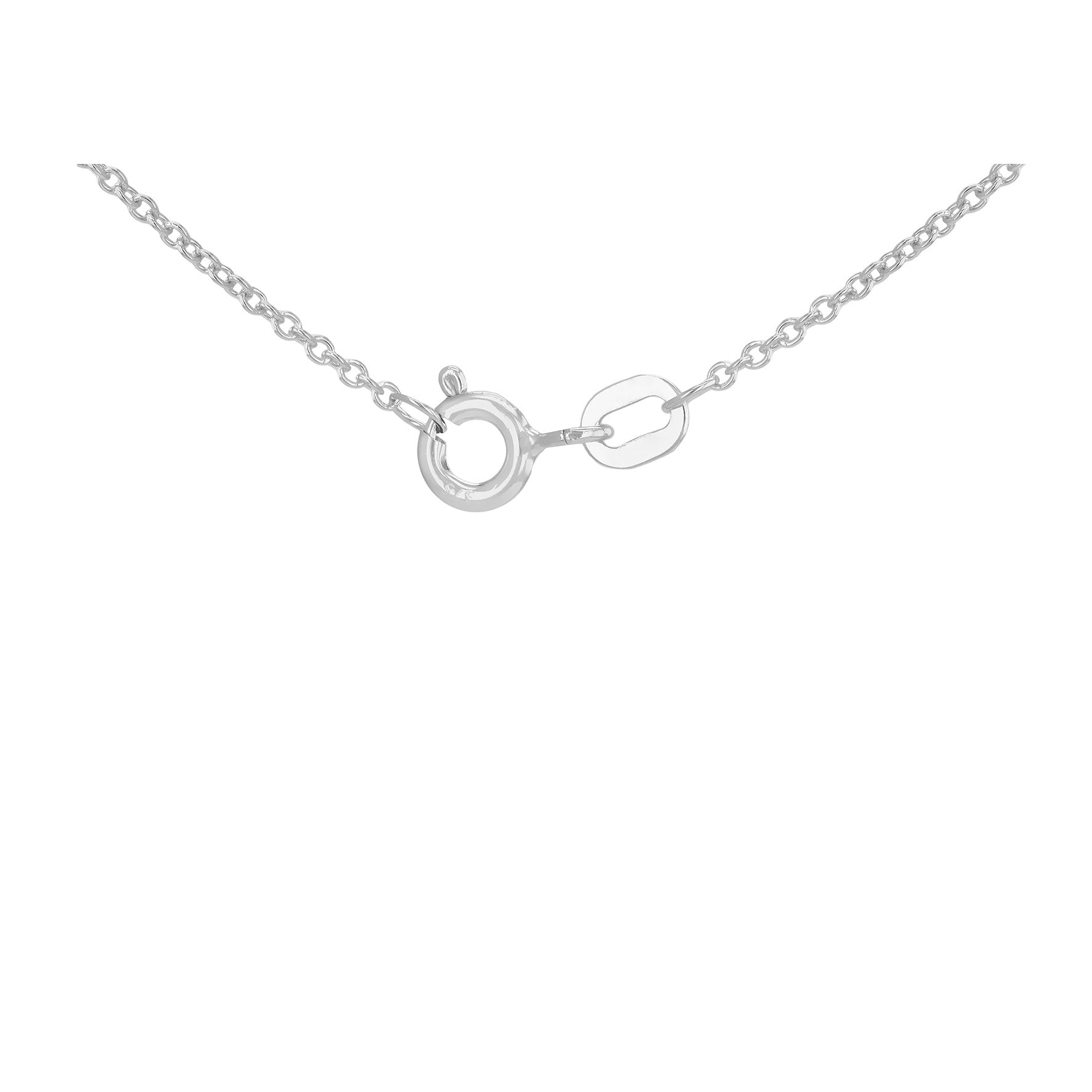 9ct White Gold Trace Chain 16-18 Inch