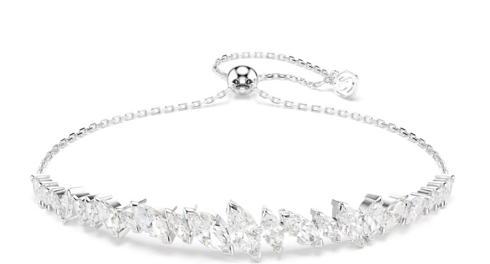 Swarovski Mesmera Bracelet, Marquise Cut, White, Rhodium Plated