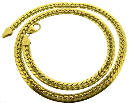 Vintage 18ct Yellow Gold Herringbone Link Chain 18'