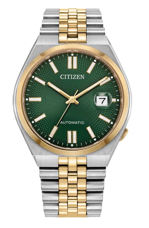 Citizen Mens Tsuyosa Automatic Green Dial Watch