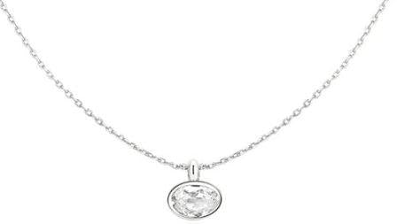 Ania Haie Sterling Silver Bezel Set Cubic Zirconia Necklace 50.5cm