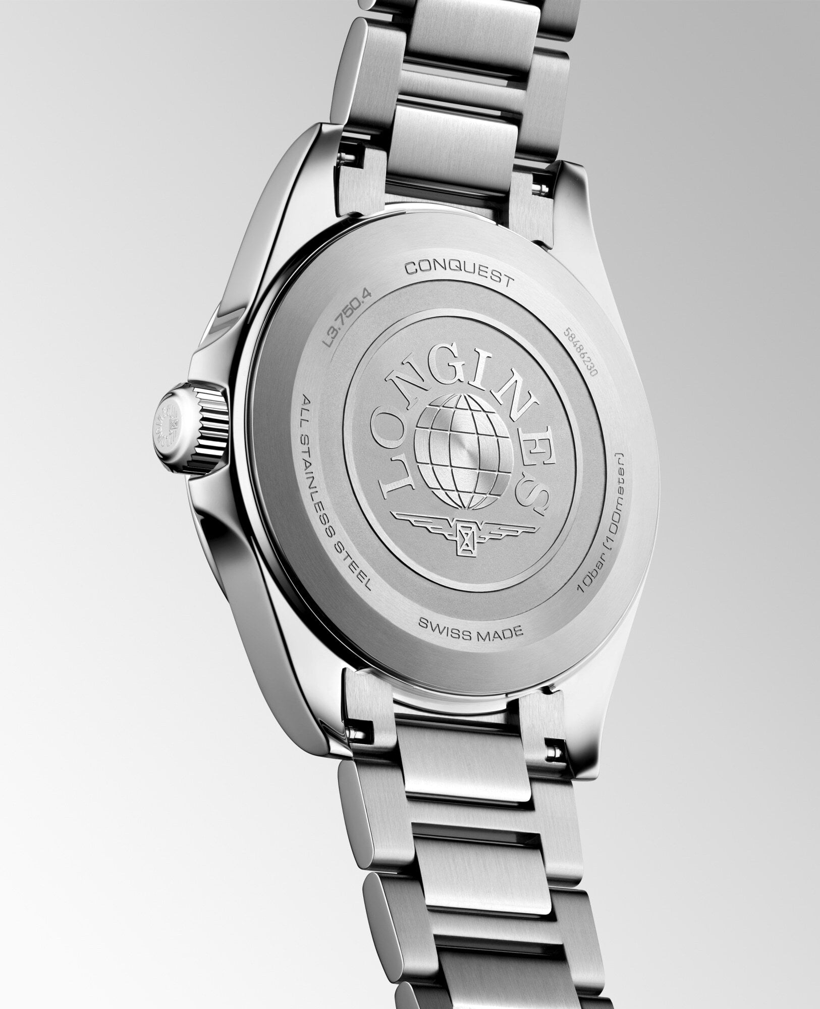 Longines Conquest 38mm White Dial Quartz Mens Watch