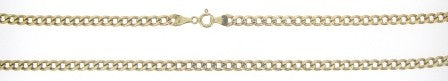 Vintage 9ct Yellow Gold Curb Link Chain 24.5'