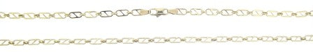 Vintage 9ct Yellow Gold Fancy Link Chain 24'