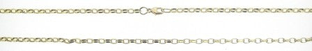 Vintage 9ct Yellow Gold Rolo Link Chain 24'