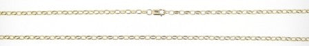 Vintage 9ct Yellow Gold Rolo Link Chain 24'