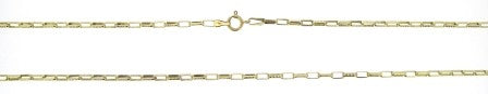 Vintage 9ct Yellow Gold Textured Paper Link Chain 25'