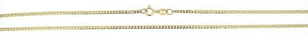Vintage 9ct Yellow Gold Curb Link Chain 18'