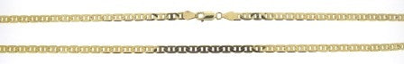 Vintage 9ct Yellow Gold Fancy Link Chain 20'