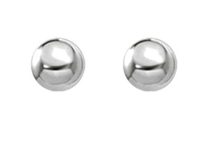 Sterling Silver Ball Stud Earrings 5mm