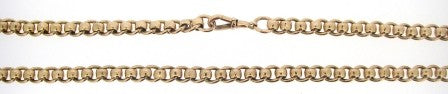 Vintage 9ct Rose Gold Rolo Link Chain 19'