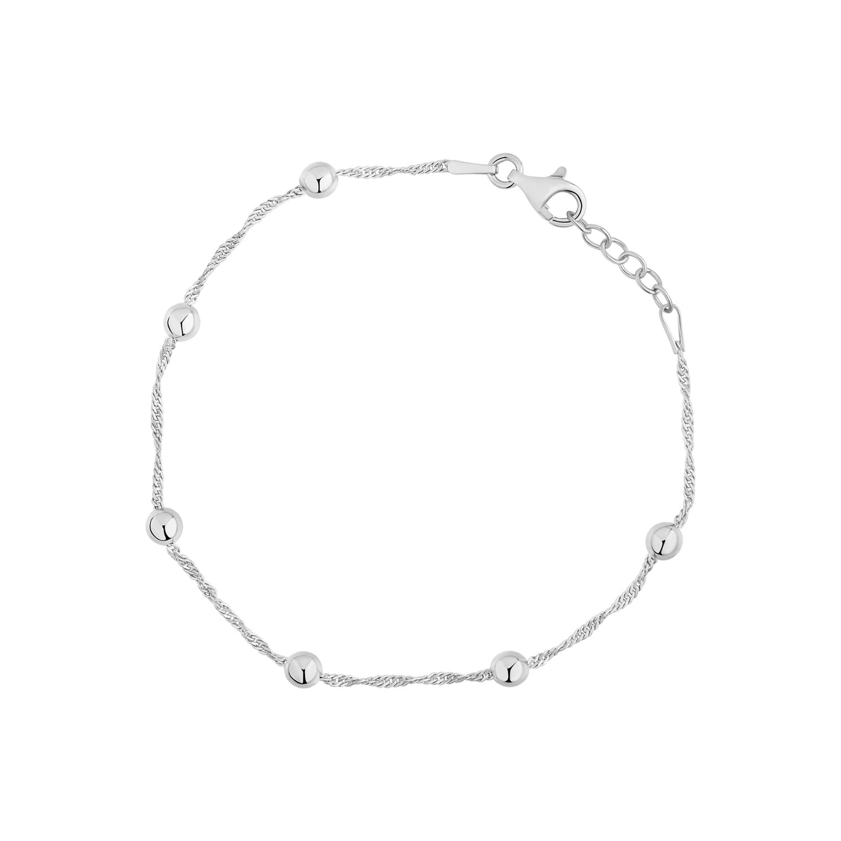 Sterling Silver Cubic Zirconia Rubover Open Torque Bangle