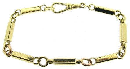Vintage 9ct Yellow Gold Fancy Link Bracelet 7.75'