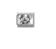 Nomination Composable Classic Number 30 Oxidised Charm - Stainless Steel & Sterling Silver