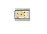 Nomination Composable Classic Symbols Heart 2025 Charm - Stainless Steel & Yellow Gold
