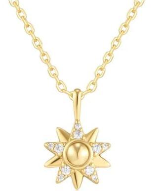 Ania Haie Gold Plated Cubic Zirconia Pavé Heart Necklace 40.5-48cm