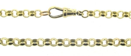 Vintage / Preowned 9ct Yellow Gold Round Belcher Link Chain 18.5"