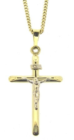 14YW Cross & Chain 21.5"