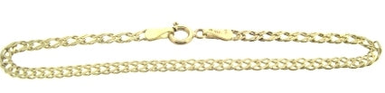 Vintage / Preowned Estate jewellery - The Vintage Collection - 9ct Yellow Gold Double Curb Link Bracelet 7"
