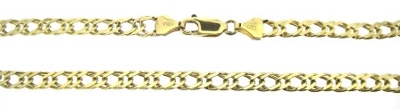 The Vintage Collection - Vintage / Preowned Estate - 9ct Yellow Gold Double Curb Link Chain 19.5"
