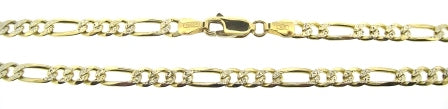 The Vintage Collection - Vintage / Preowned Estate - 9ct Yellow And White Gold Figaro Link Chain 24"