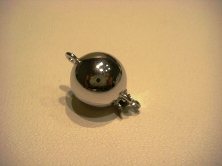 9ct White Gold Ball Clasp Necklace