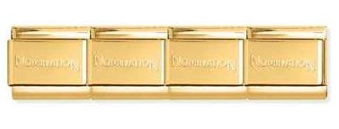Nomination Composable Classic Yellow Gold Plated Base Link - Stainless Steel