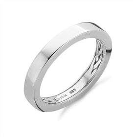 Blush 14ct White Gold Blush Ring - 54