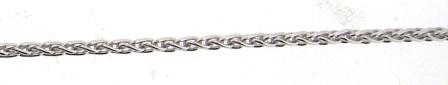 18ct White Gold Spiga Chain 16"