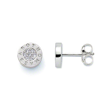 Thomas Sabo Sterling Silver Stud Earrings with Cubic Zirconia