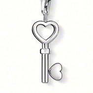 Silver Key Charm