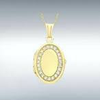 9Y CZ OV Locket Pndt 16-18"