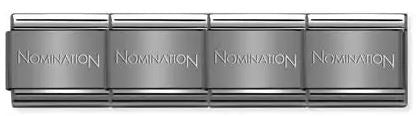 Nomination Composable Classic Black Base Link - Stainless Steel
