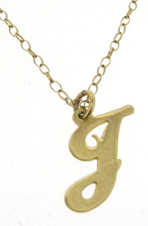 9ct YG 'J'